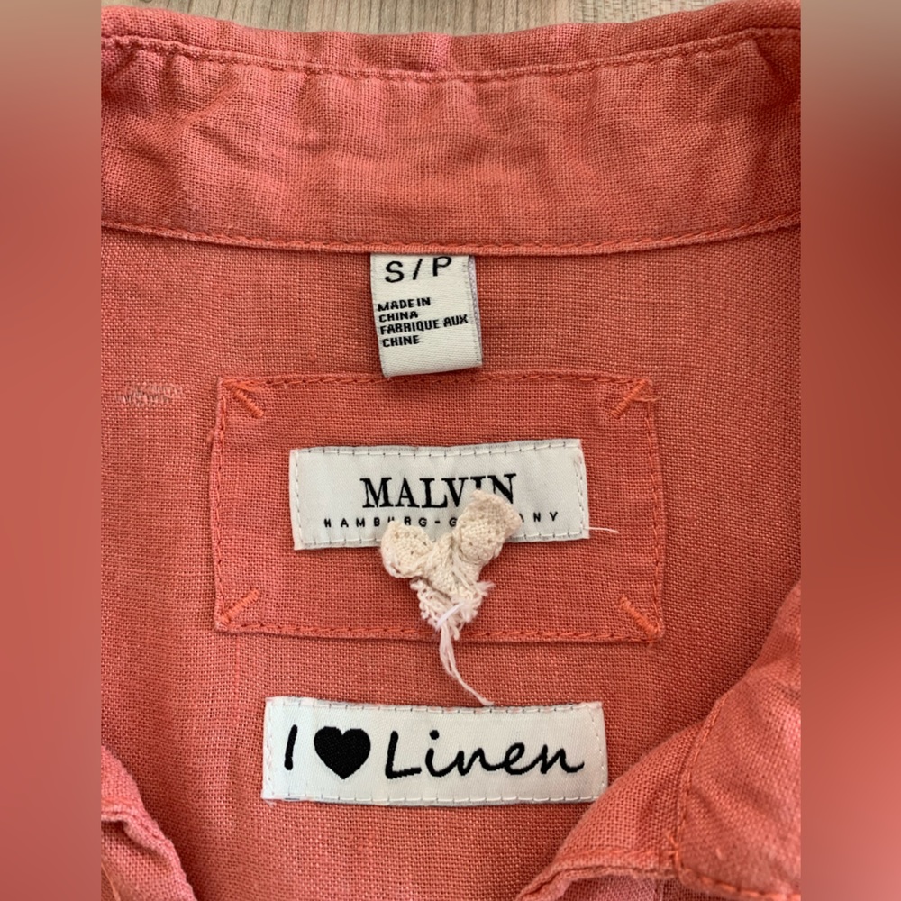 Light coral pink linen dress from Malvin Germany - Picture 11 of 11